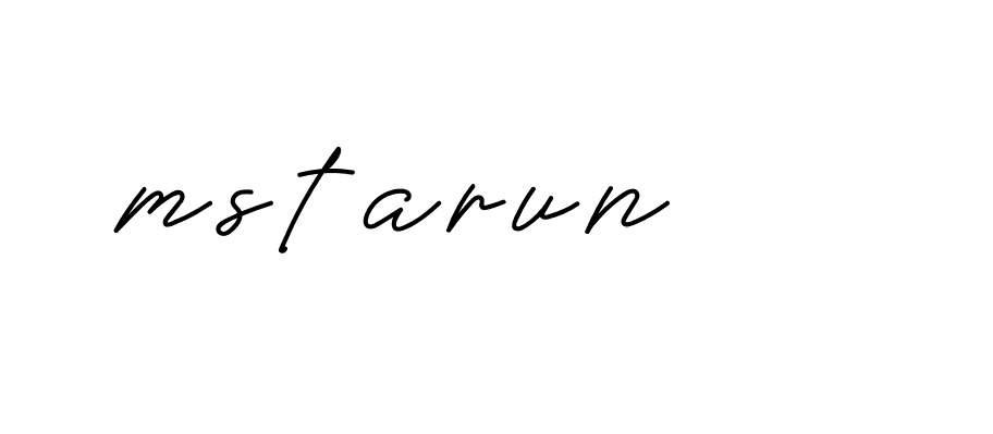 Signature of mstarun