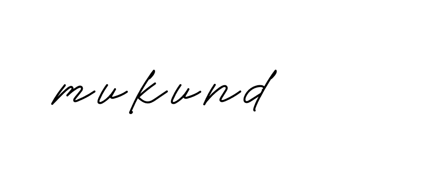 Signature of mukund-