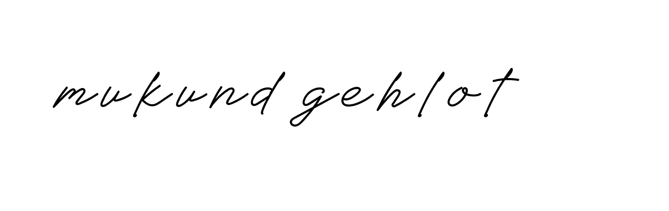 Signature of mukund-gehlot