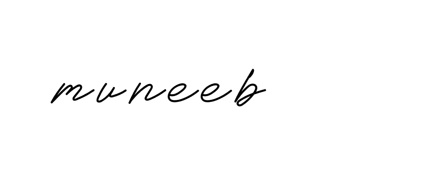 Signature of muneeb-