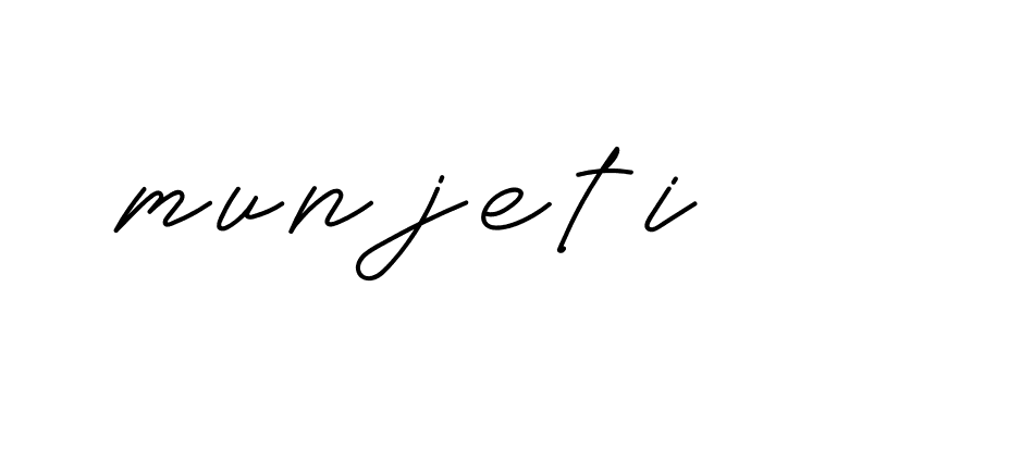 Signature of munjeti