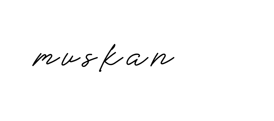 Signature of muskan-