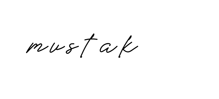 Signature of mustak-