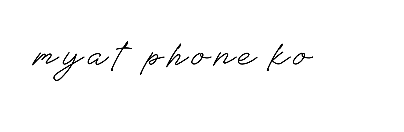 Signature of myat-phone-ko