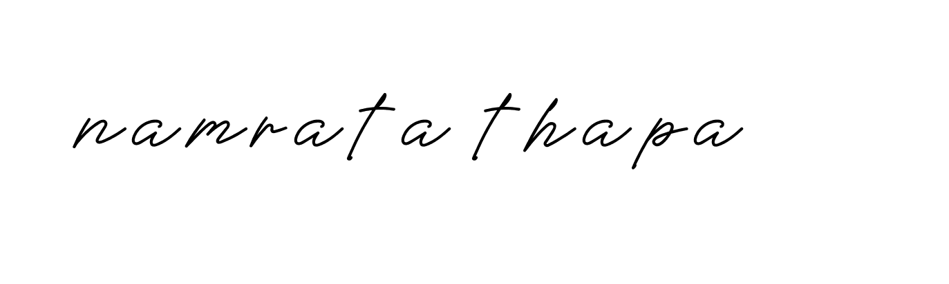 Signature of namrata-thapa