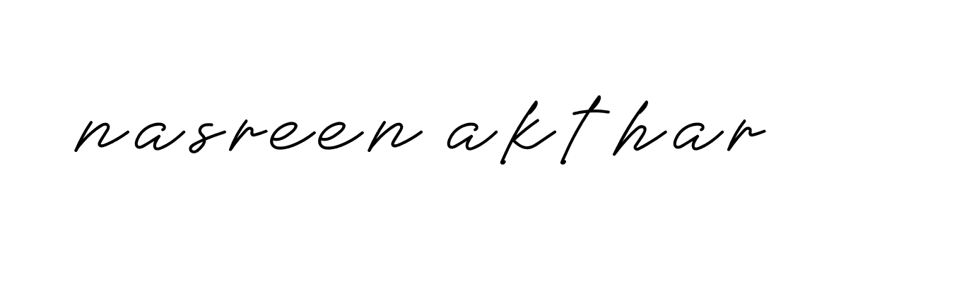 Signature of nasreen-akthar