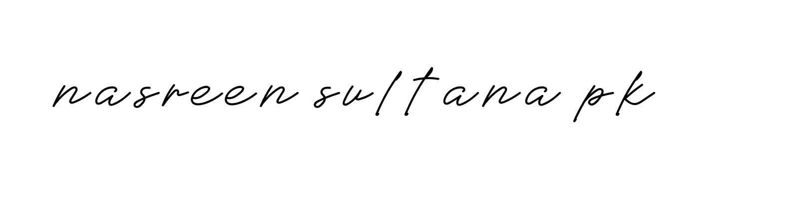 Signature of nasreen-sultana-pk