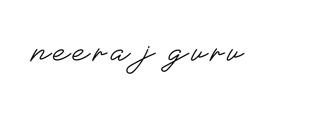 Signature of neeraj-guru