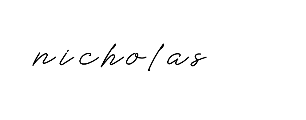 Signature of nicholas-