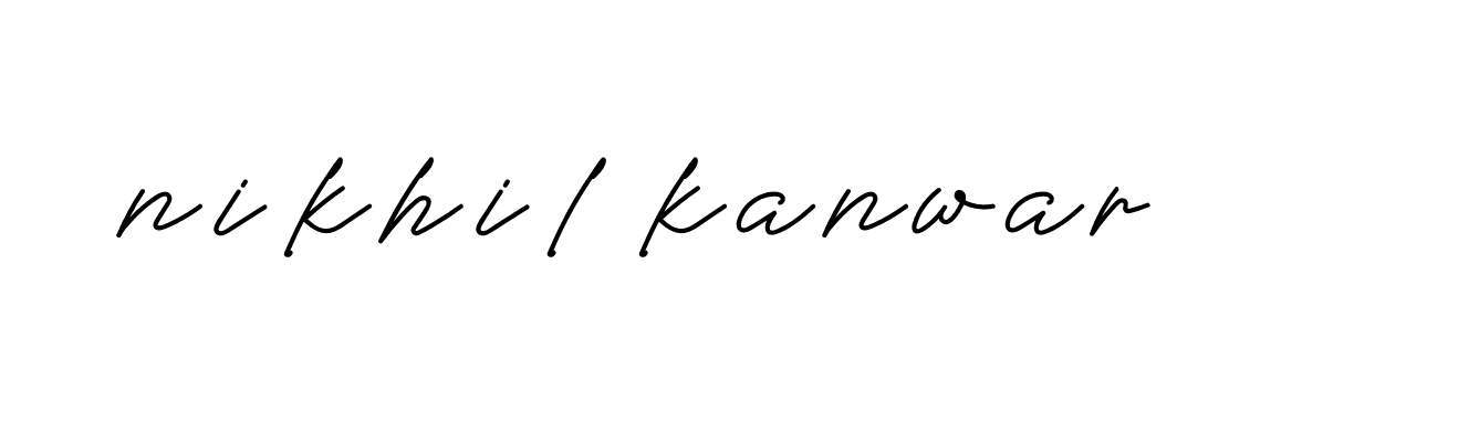 Signature of nikhil-kanwar