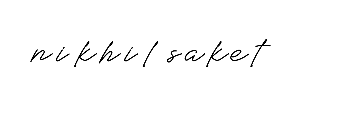 Signature of nikhil-saket