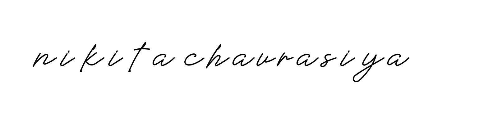 Signature of nikita-chaurasiya