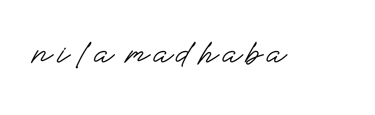 Signature of nila-madhaba