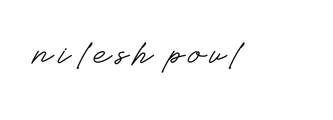 Signature of nilesh-poul