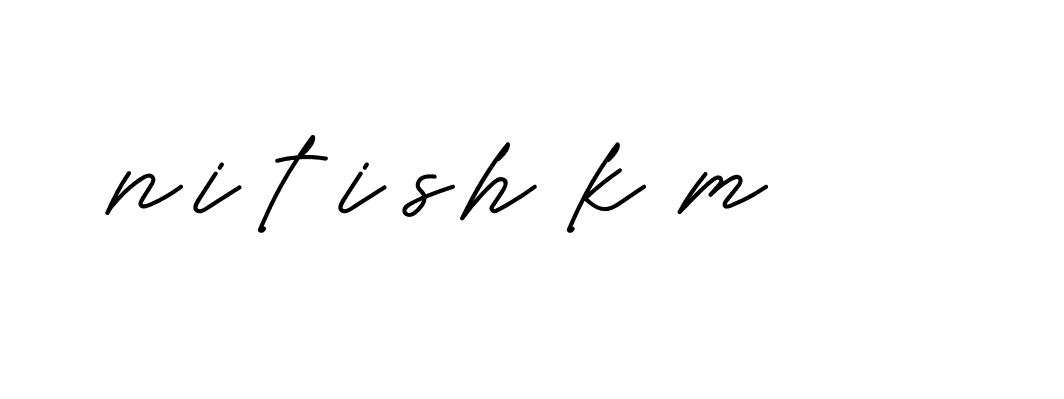 Signature of nitish-k-m