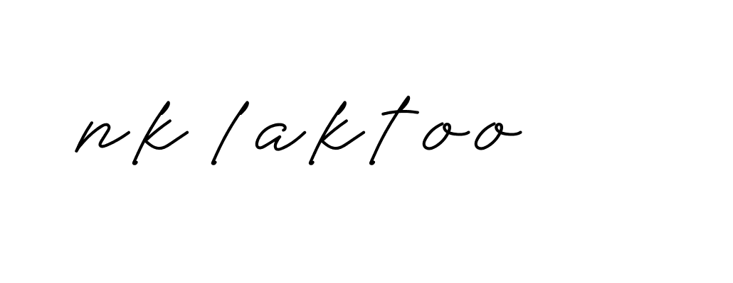 Signature of nk-laktoo