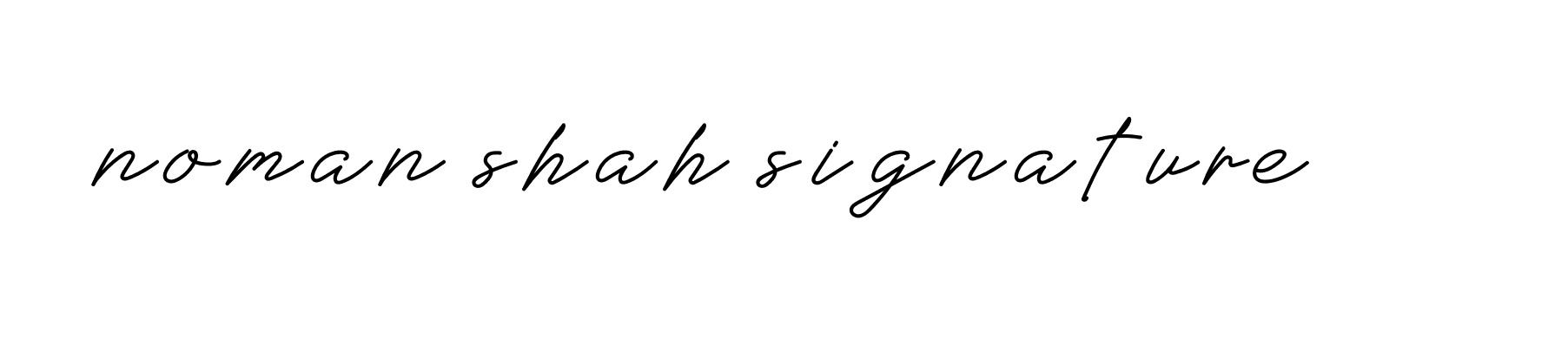 Signature of noman-shah-signature