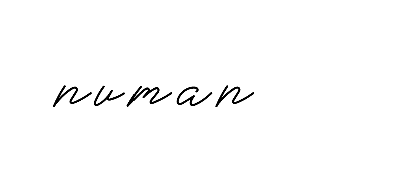 Signature of numan