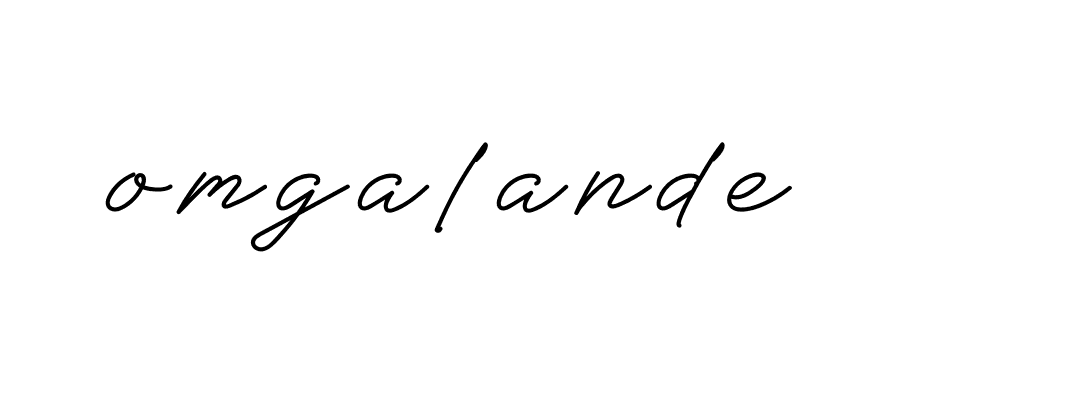 Signature of omgalande