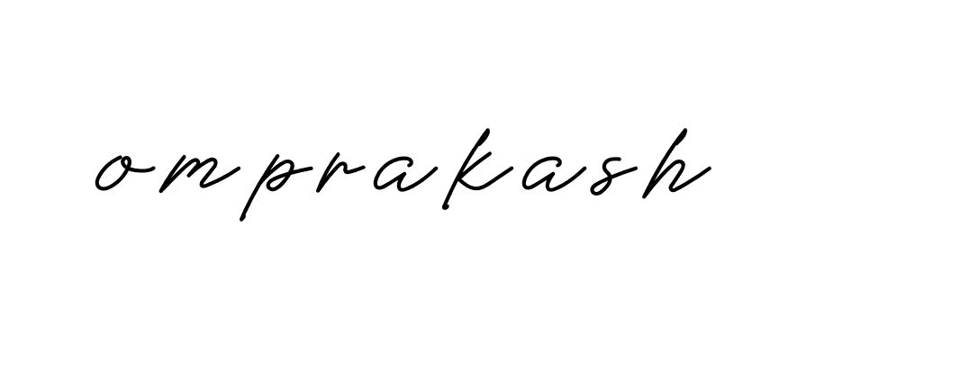 Signature of omprakash