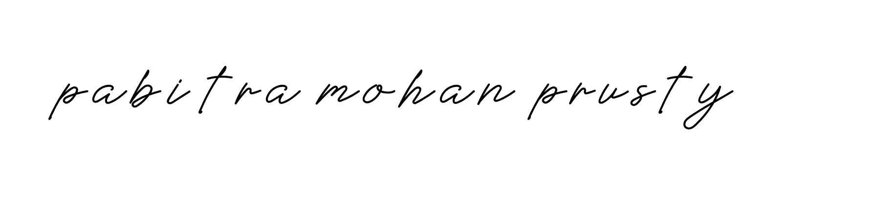 Signature of pabitra-mohan-prusty