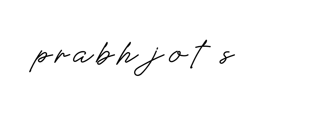 Signature of prabhjot-s