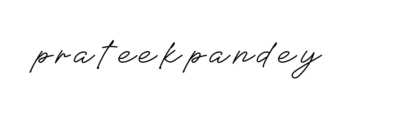 Signature of prateekpandey