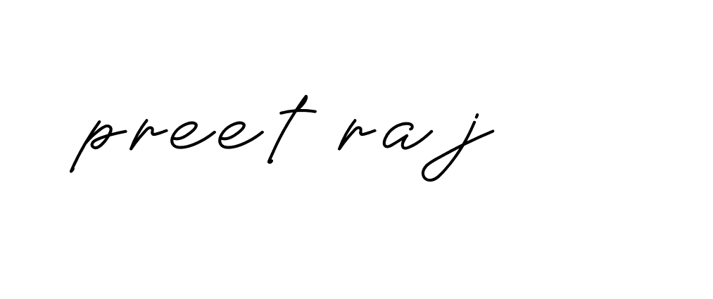 Signature of preet-raj