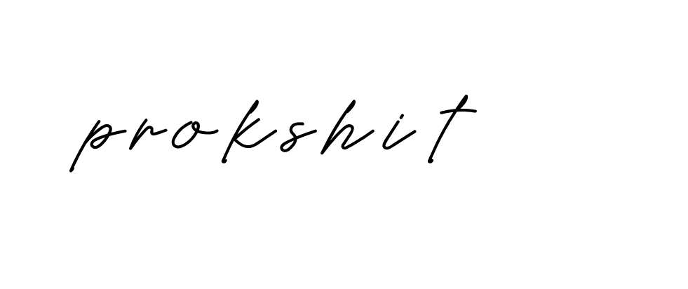 Signature of prokshit