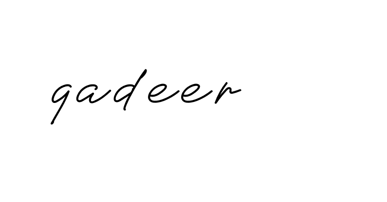 Signature of qadeer