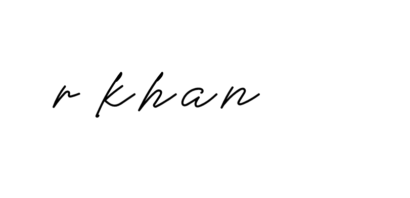 Signature of r-khan