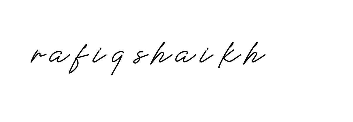 Signature of rafiq-shaikh