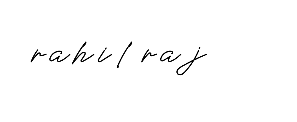 Signature of rahil-raj