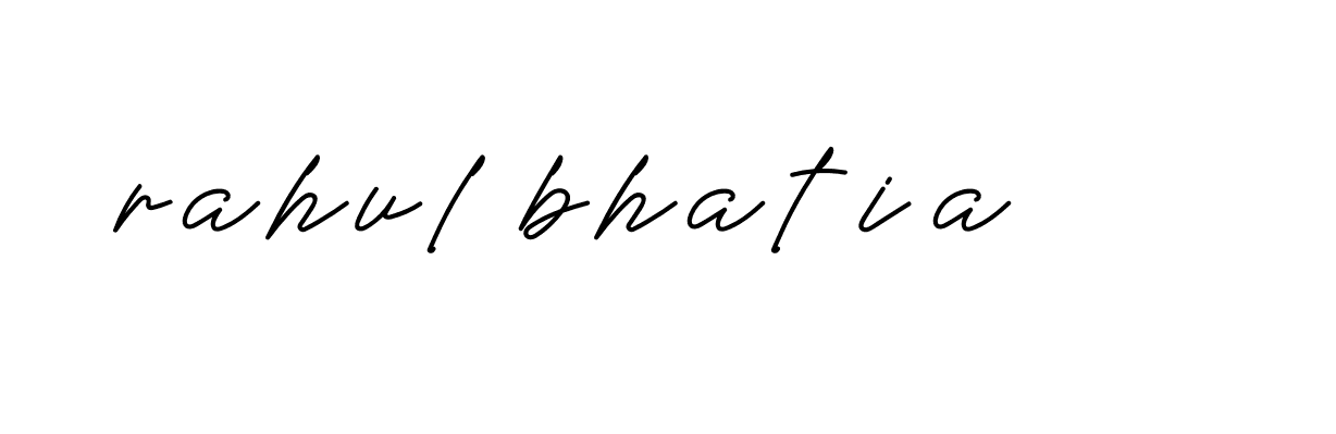 Signature of rahul-bhatia