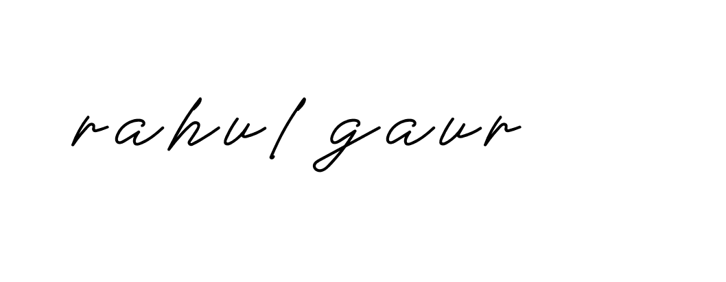 Signature of rahul-gaur