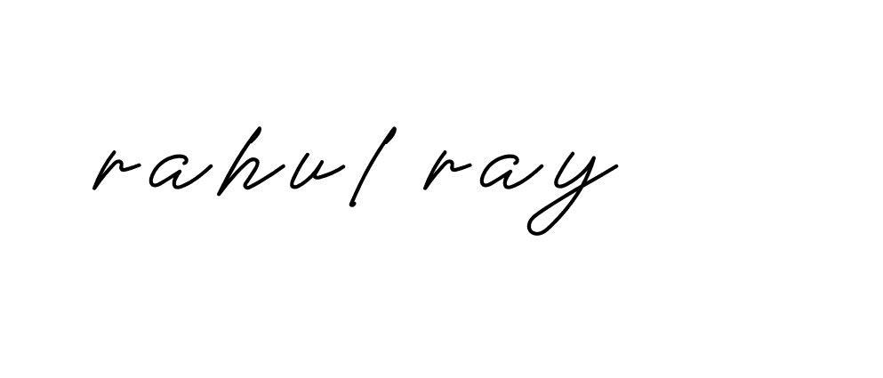 Signature of rahul-ray