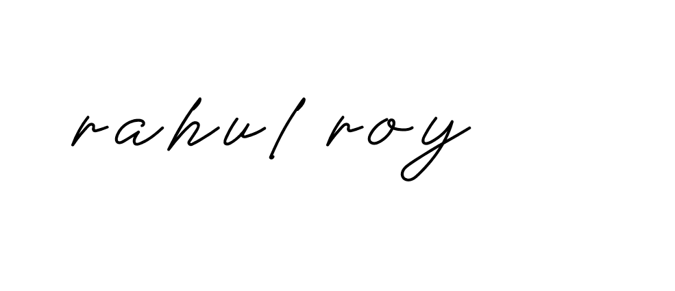 Signature of rahul-roy