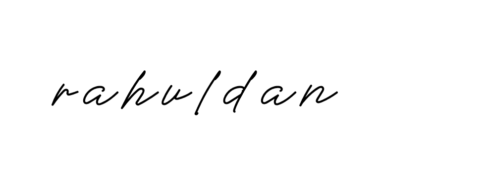 Signature of rahuldan