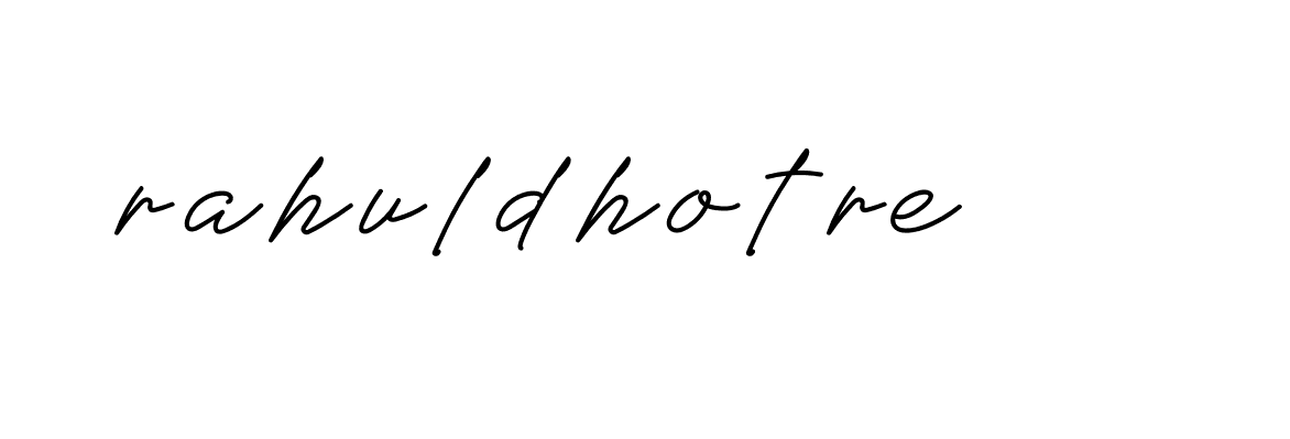 Signature of rahuldhotre