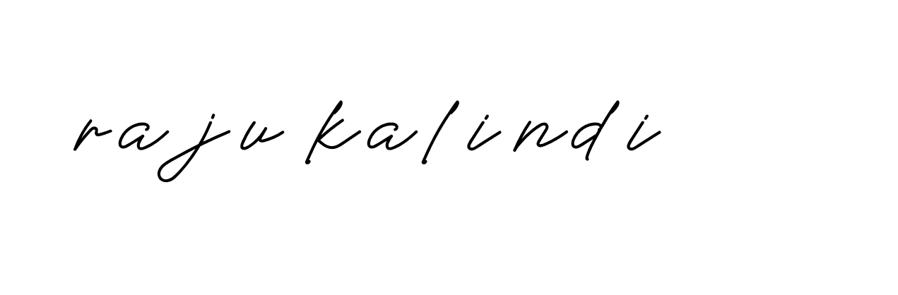 Signature of raju-kalindi-