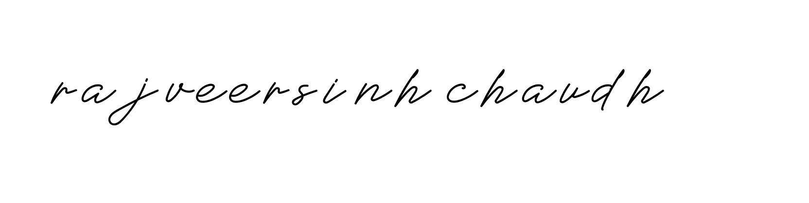 Signature of rajveersinh-chaudh