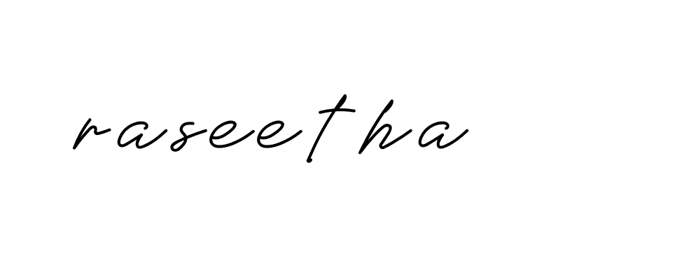 Signature of raseetha