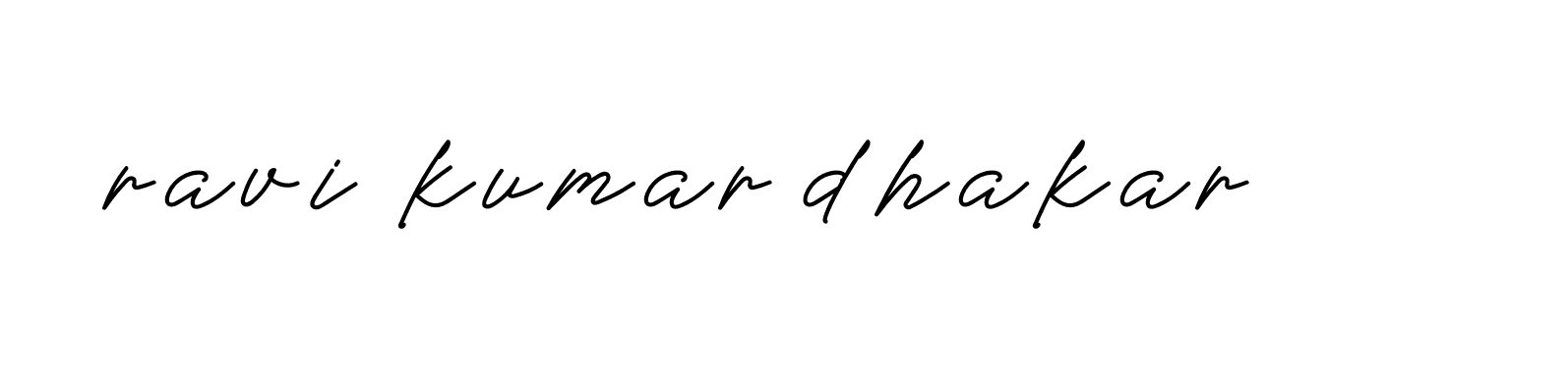 Signature of ravi-kumar-dhakar-