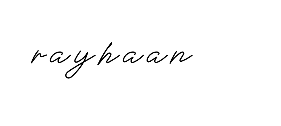 Signature of rayhaan