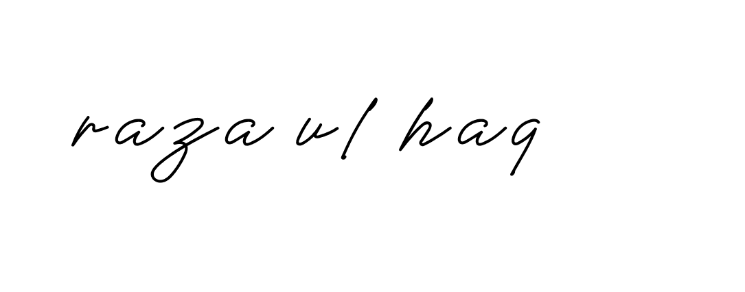 Signature of raza-ul-haq