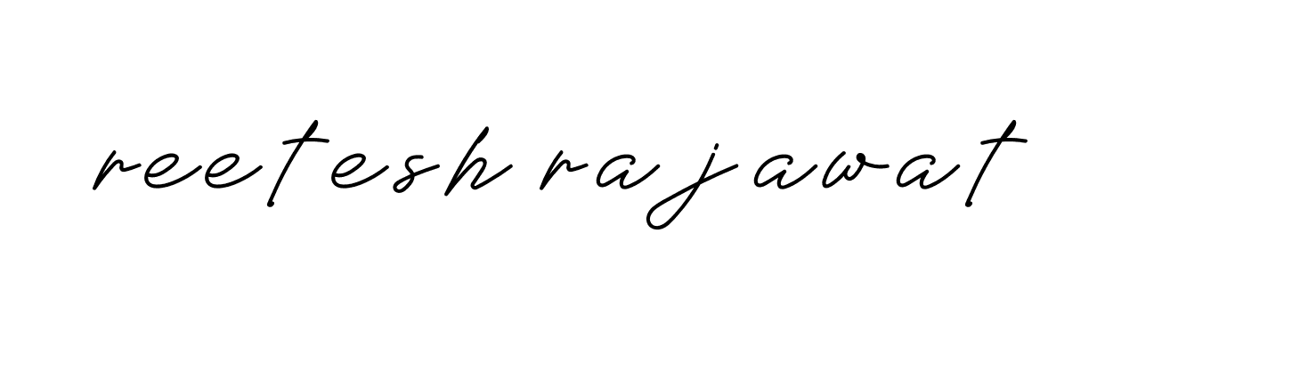 Signature of reetesh-rajawat