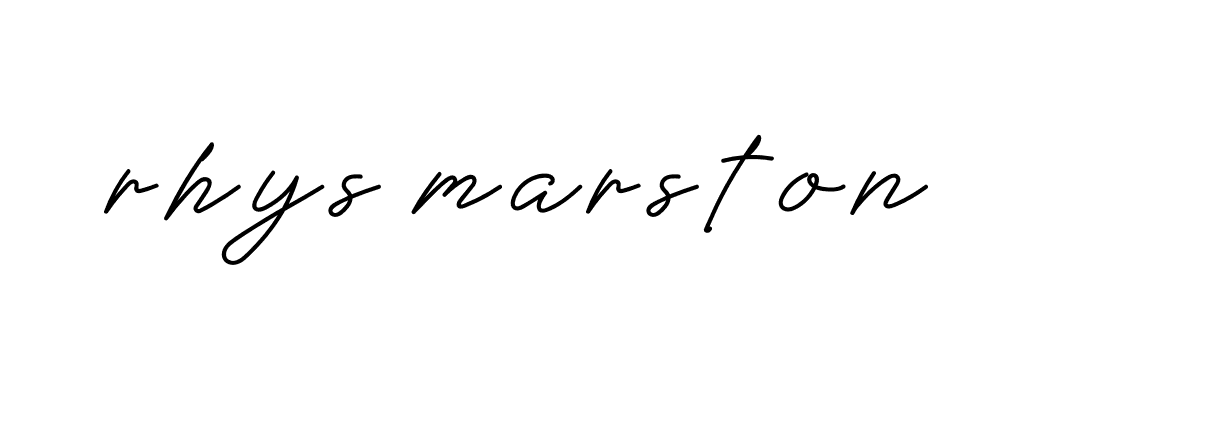 Signature of rhys-marston