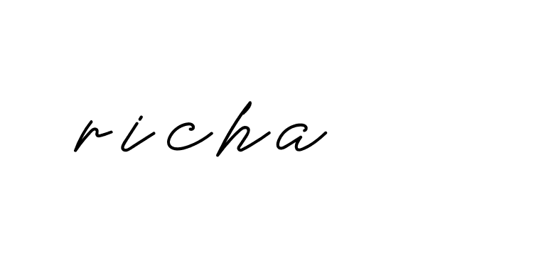 Signature of richa-