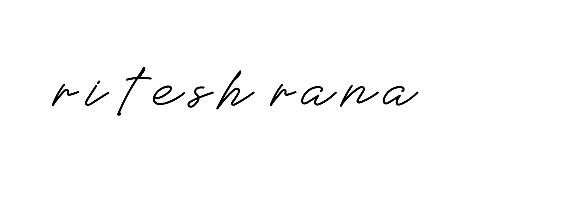 Signature of ritesh-rana