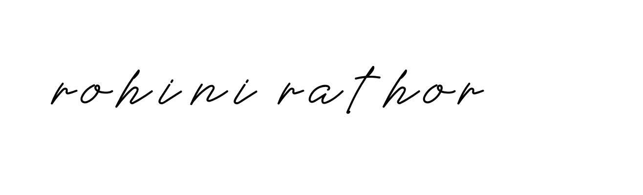 Signature of rohini-rathor-